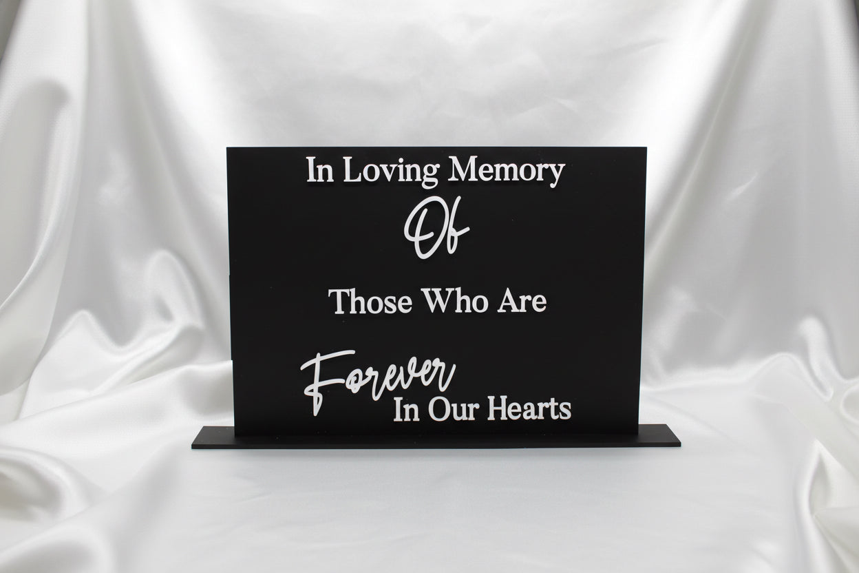 personalised acrylic sign for weddings or events
