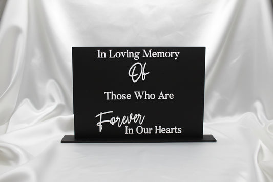 personalised acrylic sign for weddings or events