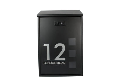 metal mailbox personalised with home or office address