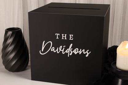 Black Wedding card box