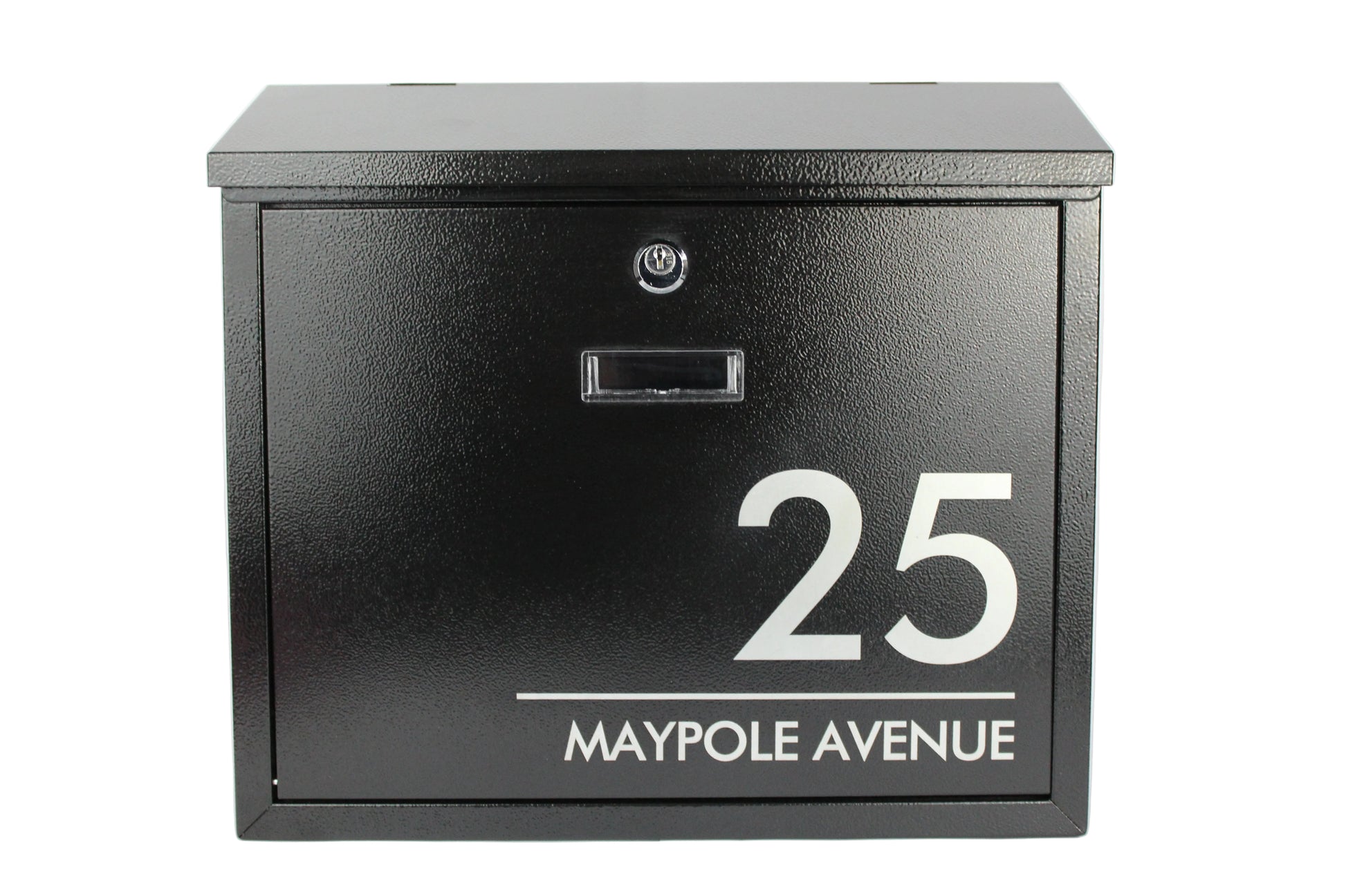 customised postbox wall mountable with viewing window