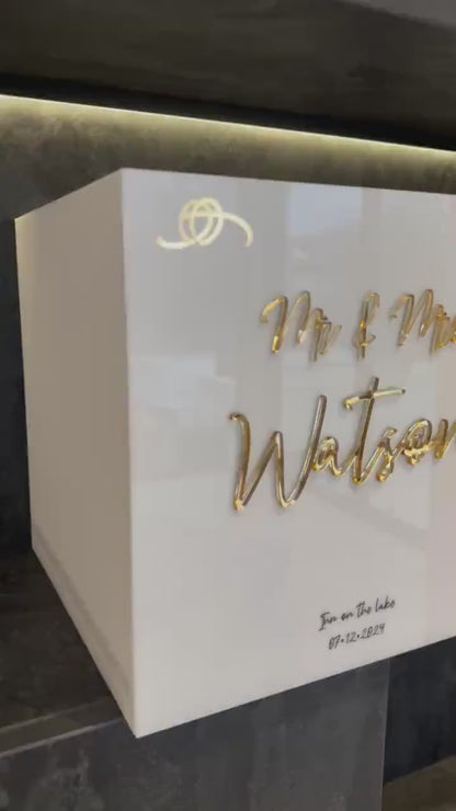 Acrylic Wedding Card Box