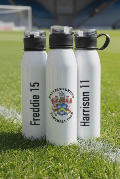 Sports Team Branded Printed 650 ml Aluminium Bottle with Lid