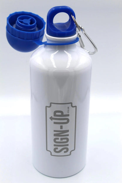Custom Engraved 600 ml Aluminium Bottle with Sports Cap